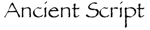 Ancient Script：無料フォントをダウンロード | MaisFontes
