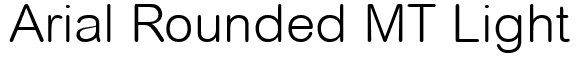 Arial Rounded MT Light: Free Font Download | MaisFontes