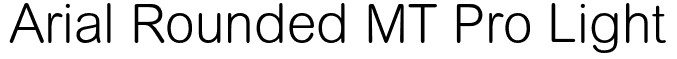 Arial Rounded MT Pro Font Family: Free Download | MaisFontes