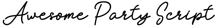 Awesome Party Script: Free Font Download | MaisFontes