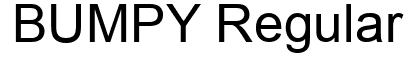 BUMPY Regular Font: Free Download | MaisFontes