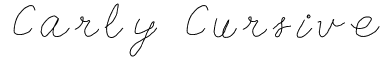 Carly Cursive Font: Free Download | MaisFontes