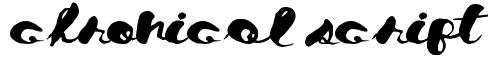 Chronical Script: Free Font Download | MaisFontes