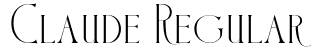 Claude Regular Font: Free Download | MaisFontes