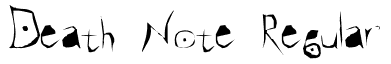 Death Note Medium: Free Font Download | MaisFontes