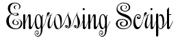 Engrossing Script: Download Free Font | MaisFontes
