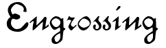 Engrossing: Free Font Download | MaisFontes