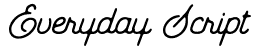 Everyday Script: Free Font Download | MaisFontes