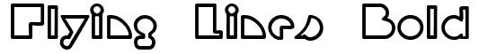 Flying Lines Bold Font: Free Download | MaisFontes