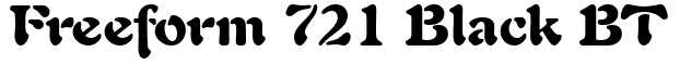 Freeform 721 Black BT: Free Font Download | MaisFontes