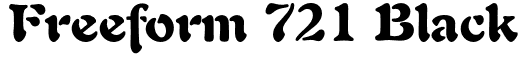 Freeform 721 Black: Free Font Download | MaisFontes