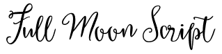 Full Moon Script: Free Font Download | MaisFontes