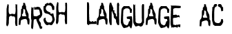 Harsh language AC: Free Font Download | MaisFontes