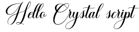 Hello Crystal script Font: Free Download | MaisFontes