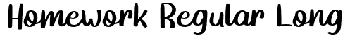 Homework Regular Long Font: Free Download | MaisFontes