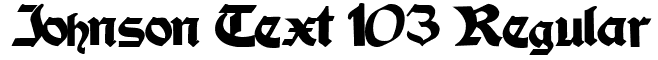 Johnson Text 103 Regular Font: Free Download | MaisFontes
