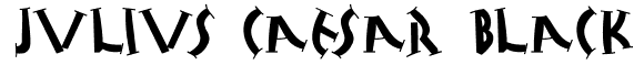 Julius Caesar Black Font: Free Download | MaisFontes