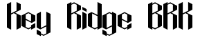 Key Ridge BRK: Descargar Fuente Gratis | MaisFontes