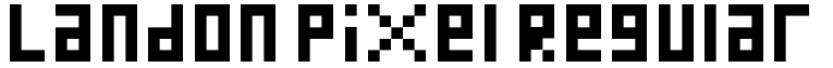 Landon Pixel Regular: Free Font Download | MaisFontes
