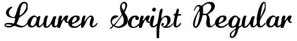 Lauren Script Regular: Free Font Download | MaisFontes