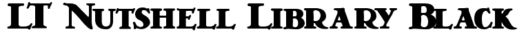LT Nutshell Library Black: Free Font Download | MaisFontes