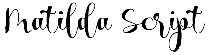 Matilda Script: Free Font Download | MaisFontes