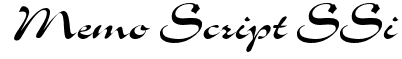 Memo Script SSi Font: Free Download | MaisFontes