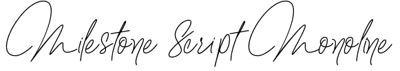 Milestone Script Monoline: Free Font Download | MaisFontes