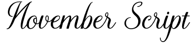 November Script Font: Free Download | MaisFontes