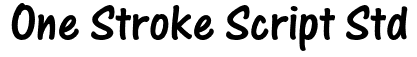 One Stroke Script Std Font: Free Download | MaisFontes