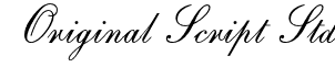 Original Script Std: Free Font Download | MaisFontes