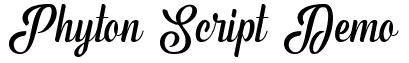 Phyton Script Demo: Free Font Download | MaisFontes