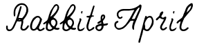 Rabbits April Font: Free Download | MaisFontes