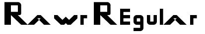Rawr Regular Font: Free Download | MaisFontes
