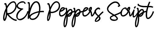 RED Peppers Script Font: Free Download | MaisFontes