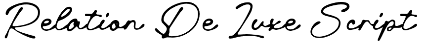 Relation De Luxe Script Font: Free Download | MaisFontes