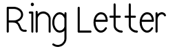 Ring Letter Font: Free Download | MaisFontes