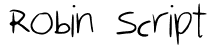 Robin Script: Free Font Download | MaisFontes
