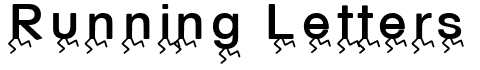 Running Letters Font: Free Download | MaisFontes