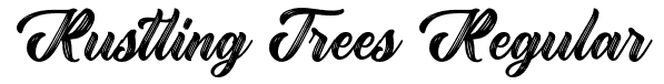 Rustling Trees Regular Font: Free Download | MaisFontes