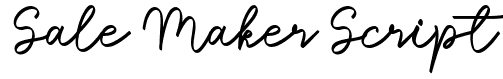 Sale Maker Script: Free Font Download | MaisFontes