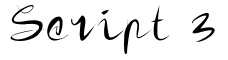 Script 3 Font: Free Download | MaisFontes