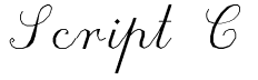 Script C Font: Free Download | MaisFontes