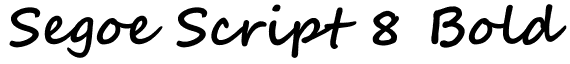 Segoe Script 8 Bold: Free Font Download | MaisFontes