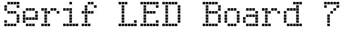 Serif LED Board 7 Font: Free Download | MaisFontes