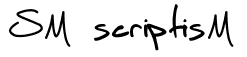 SM scriptisM Font: Free Download | MaisFontes