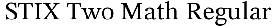 STIX Two Math Regular:免费字体下载 | MaisFontes