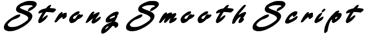 Strong Smooth Script: Free Font Download | MaisFontes