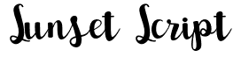 Sunset Script: Free Font Download | MaisFontes