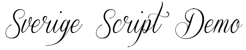 Sverige Script Demo: Free Font Download | MaisFontes